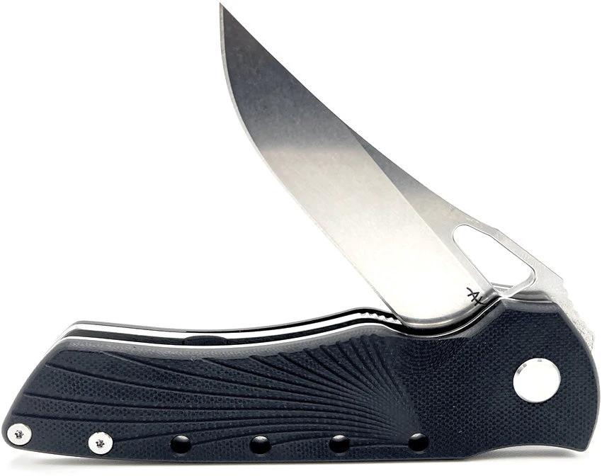 Heibel Knives Blackhawk Linerlock Black HKBLKRB by Heibel Knives