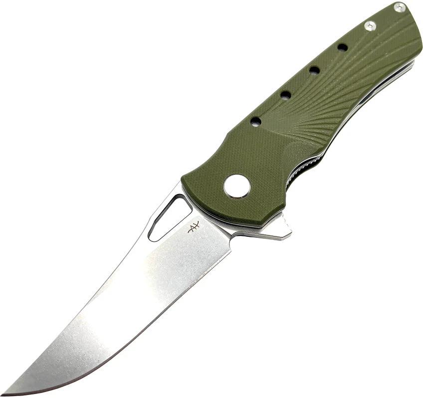 Heibel Knives Blackhawk Linerlock OD HKBLKRG by Heibel Knives