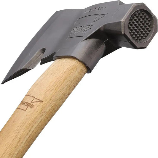 Hardcore Hammers Hardcore Survivalist Hatchet SURV-N-N - 19oz 4140 Steel Head With 3 Inch Cutting Edge And Nail Puller by Hardcore Hammers