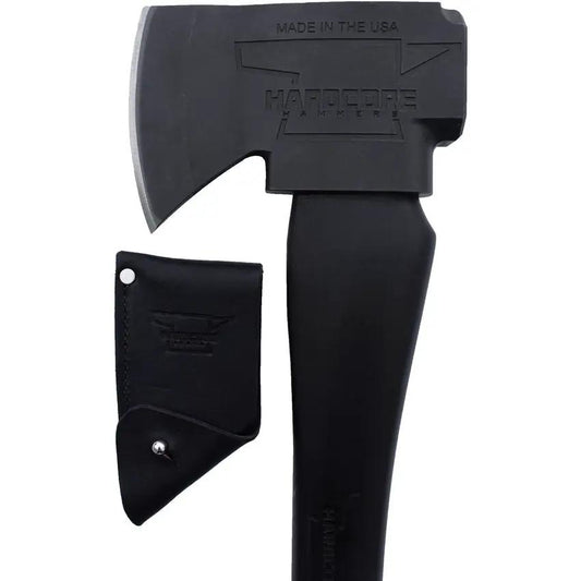 Hardcore Hammers Raptor Axe 36 - Blackened 4lb 4140 Alloy Steel Head With Black Leather Sheath by Hardcore Hammers