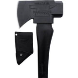 Hardcore Hammers Ranger Axe 36In Blackout - 4140 Steel Head, Black Hickory Handle, Leather Sheath by Hardcore Hammers