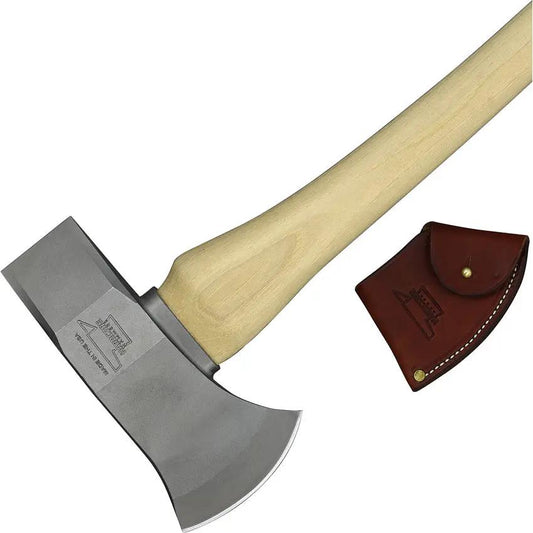 Hardcore Hammers Forester TR Axe Natural 27 - 3 lb 4140 Alloy Steel Head with 4 Inch Cutting Edge Hickory Handle by Hardcore Hammers