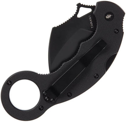 High Desert Blade Works Tarani Lockback TJBK-BB - D2 Black PVD Karambit Blade With G10 Handle And BRAMP Kinetic by High Desert Blade Works