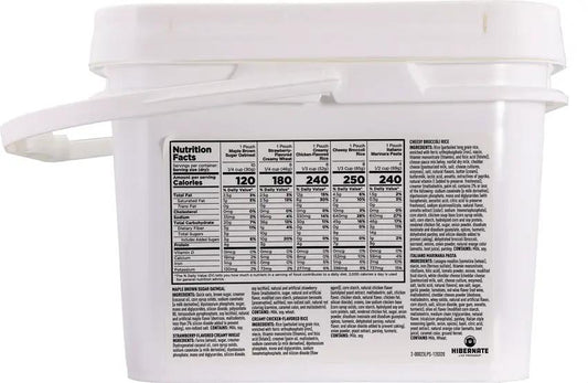 Hibernate 1 Week Premium Food Supply 4-00023LP - 80 Servings Of Ready To Eat Meals With 2057 Calories Per Day by Hibernate