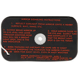 S.I. Howard Glass Signal Mirror M-34 - More Reflective Than Plastic Counterparts, Military Approved by S.I. Howard Glass