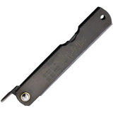Higonokami No 4 Folding Knife SK5 Steel 60HRC Black Handle Extended Tang Lanyard Hole For EDC Enthusiasts by Higonokami