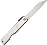 Higonokami Triple Layered SK Folder No 7 Silver Folding Knife SK5 Blade for Everyday Carry by Higonokami