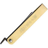 Higonokami Tateori Folder HIGO10TATE B SK5 Carbon Steel Blade Stonewash Satin Finish Brass Handle EDC Knife by Higonokami