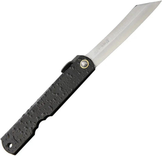 Higonokami Mizushibuki Splash Folder Premium Blue Paper Steel Blade With Extended Tang Lanyard Hole For EDC Fans by Higonokami
