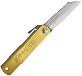 Higonokami Folder Brass 75MM BRASS KNIFE ONLY by Higonokami