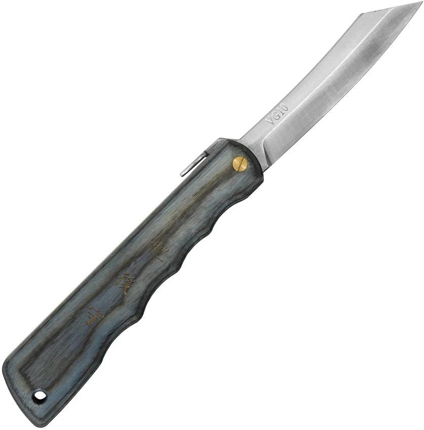 Higonokami Woody VG10 Folder Blue BL140 by Higonokami