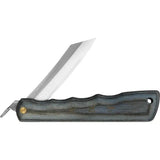 Higonokami Woody VG10 Folder Premium 3in Blade Blue Gray Wood Handle Extended Tang EDC by Higonokami