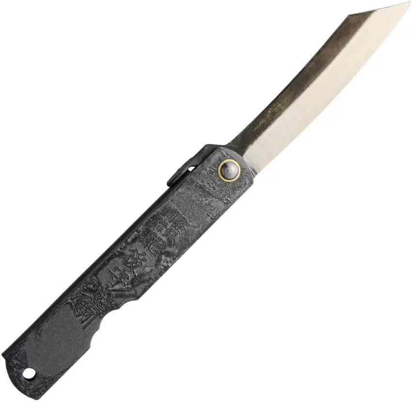 Higonokami No 3 Blue Paper Steel Folding Knife With Iron Handle For Collectors And EDC Enthusiasts by Higonokami