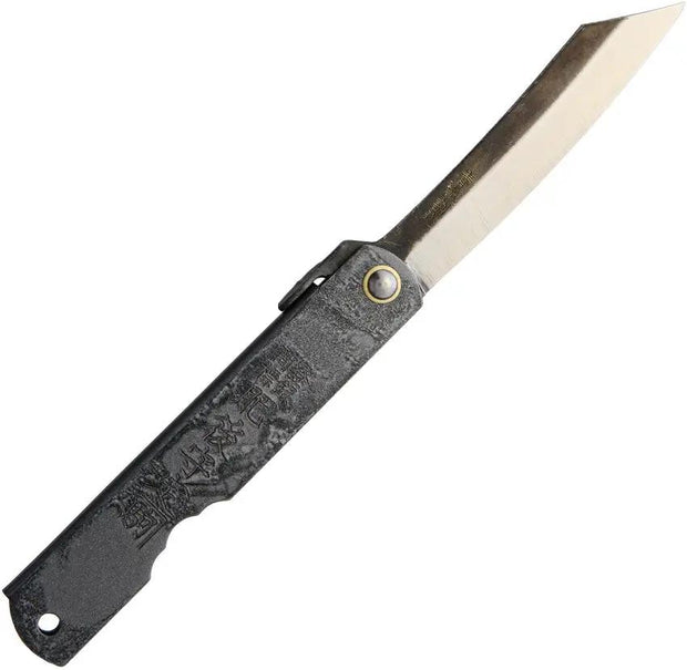 Higonokami No 3 Blue Paper Steel Folding Knife With Iron Handle For Collectors And EDC Enthusiasts by Higonokami