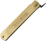 Higonokami Warikomi Large Dragon Folding Knife For Collectors Brass Handle Blue Paper Steel Blade by Higonokami