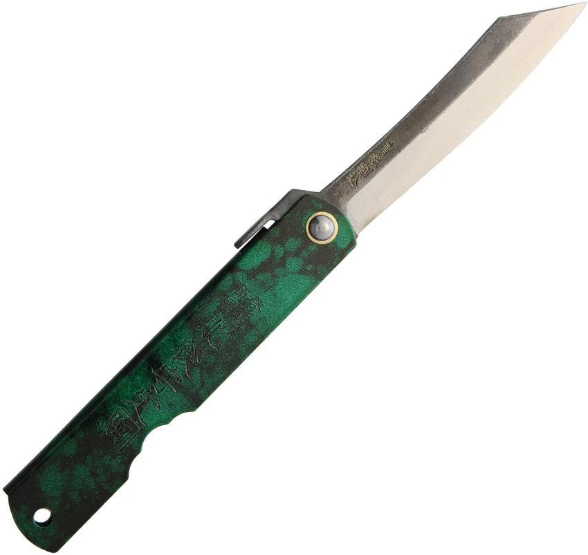 Higonokami Blue Paper Steel Jade BL089 by Higonokami