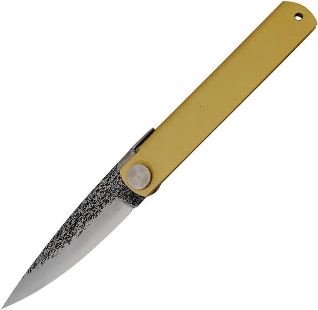 Higonokami VG10 Outdoor Folding Knife BL164 With Brass Handle Lanyard Hole Extended Tang for Campers by Higonokami