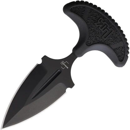 Heckler & Koch FX02 Push Dagger 06HK001 Tactical D2 Tool Steel Blade Black FRN Handle Neck Sheath by Heckler & Koch