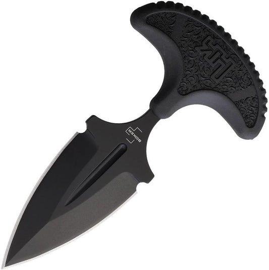 Heckler & Koch FX02 Push Dagger 06HK001 Tactical D2 Tool Steel Blade Black FRN Handle Neck Sheath by Heckler & Koch