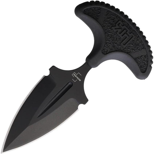 Heckler & Koch FX02 Push Dagger 06HK001 Tactical D2 Tool Steel Blade Black FRN Handle Neck Sheath by Heckler & Koch