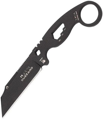 Hydra Knives Buzzard Neck Knife Vulture HK-01-BLACK-SBR by Hydra Knives
