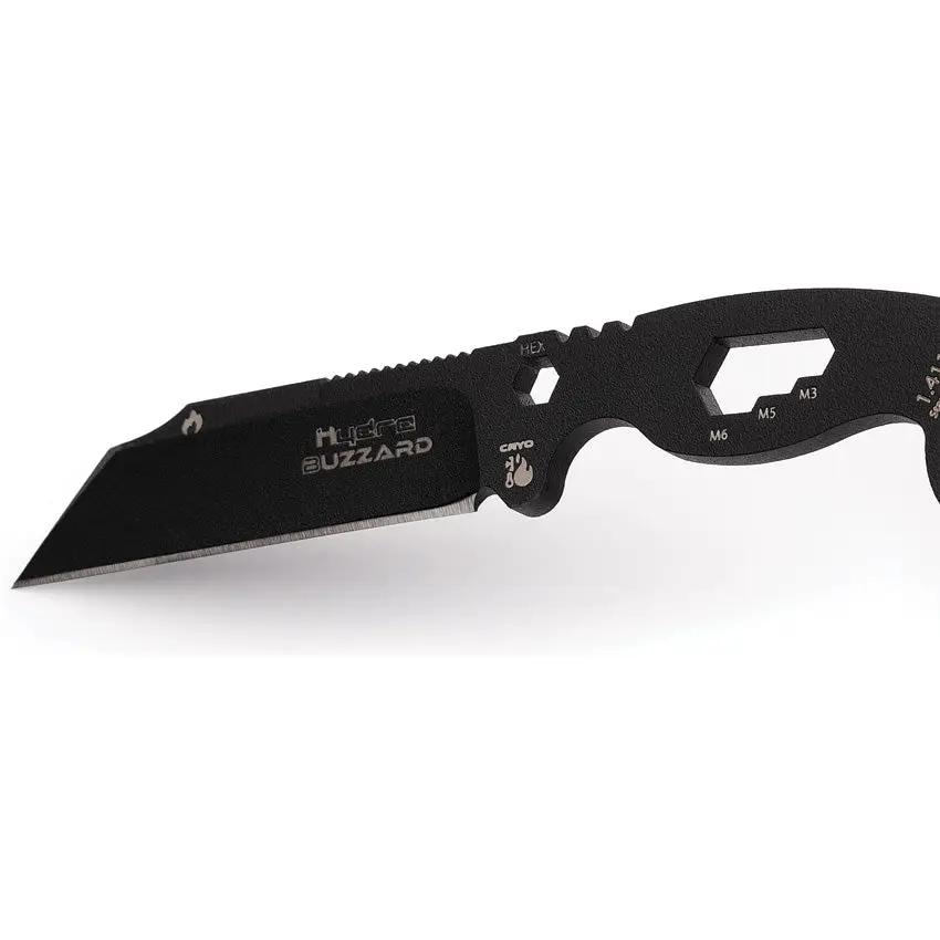Hydra Knives Buzzard Neck Knife Vulture HK-01-BLACK-SBR by Hydra Knives
