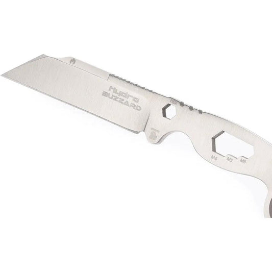 Hydra Knives Buzzard Neck Knife Hawk HK-01-SBR - Seax Point Blade, One-Piece Construction, Wrench In Handle by Hydra Knives