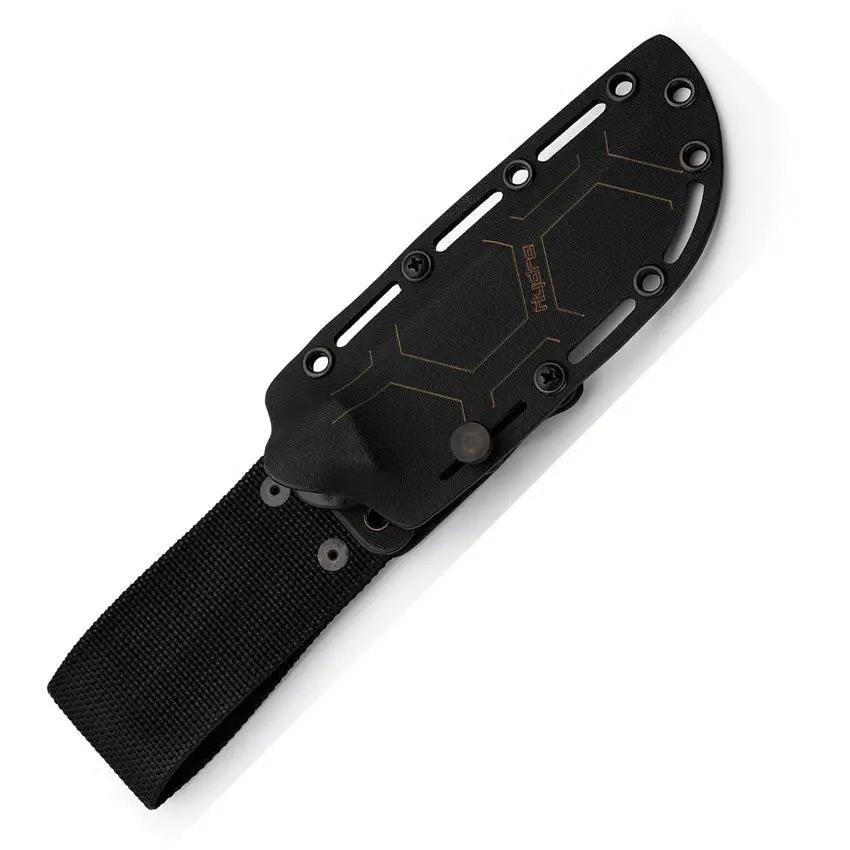 Hydra Knives Openfield Fixed Blade HK-02 - 5 Inch Niolox Tool Steel Blade With Jute Micarta Handle And Full Tang by Hydra Knives