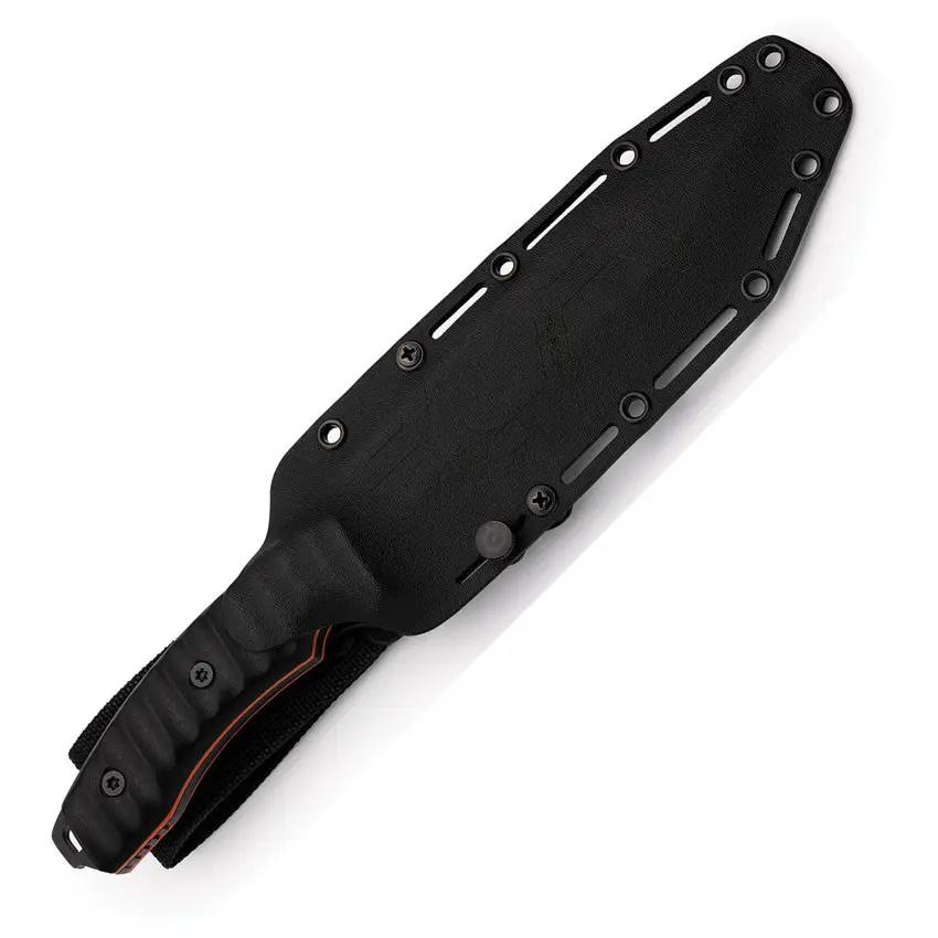 Hydra Knives Stygian Fixed Blade HK-04 - 7-Inch Bohler N690 Blade, Full Tang, G10 Handle, Glass Breaker Pommel by Hydra Knives