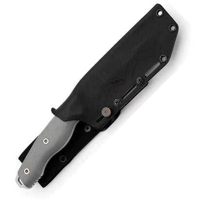 Hydra Knives White Noise Fixed Blade HK-07 - White Powder Coated K110 Steel With Full Tang And Glass Breaker by Hydra Knives