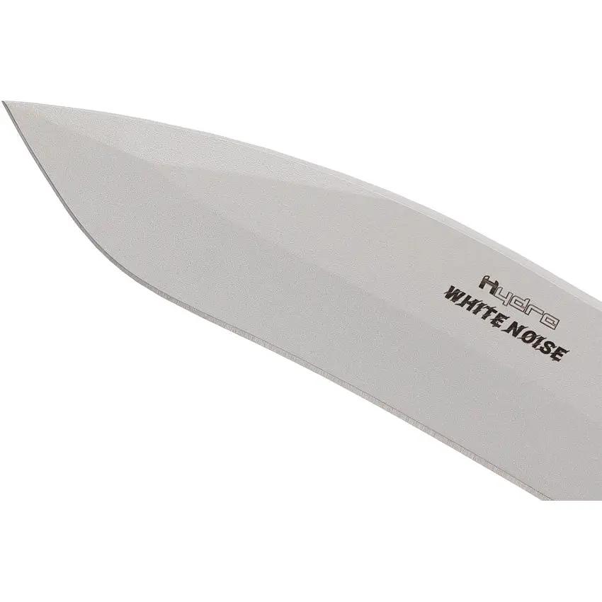 Hydra Knives White Noise Fixed Blade HK-07 - White Powder Coated K110 Steel With Full Tang And Glass Breaker by Hydra Knives