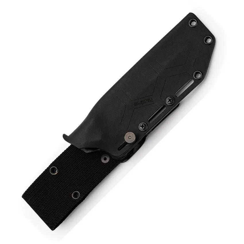 Hydra Knives White Noise Fixed Blade HK-07 - White Powder Coated K110 Steel With Full Tang And Glass Breaker by Hydra Knives