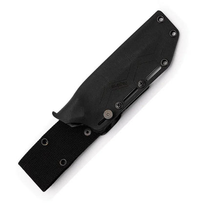 Hydra Knives White Noise Fixed Blade HK-07 - White Powder Coated K110 Steel With Full Tang And Glass Breaker by Hydra Knives