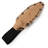 Hydra Knives Noctem Fixed Blade HK-08 - Copper Oxide Coated K110 Tool Steel Nessmuk Blade With Full Tang by Hydra Knives