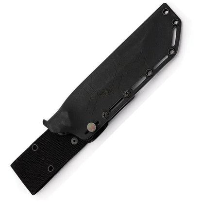 Hydra Knives Gekido Fixed Blade HK-09 - Sleipner Tool Steel Tanto Full Tang Glass Breaker Pommel by Hydra Knives