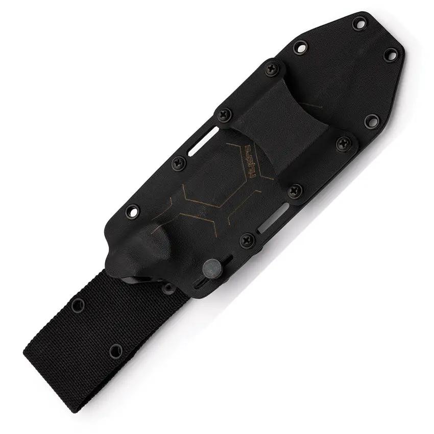 Hydra Knives Final Call III Fixed Blade HK-13 - Premium Black Powder Coated Sleipner Steel Blade with Micarta Handle by Hydra Knives