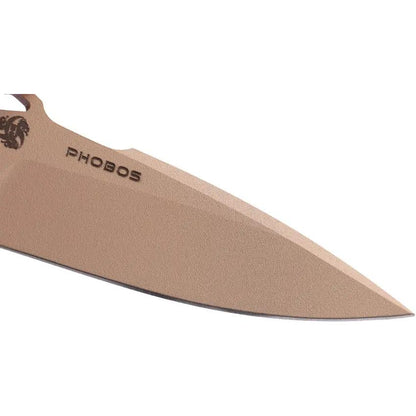 Hydra Knives Phobos Fixed Blade Desert HK-16-BR - Desert Tan Sleipner Steel, Full Tang, G10 Handle, Scout Carry by Hydra Knives