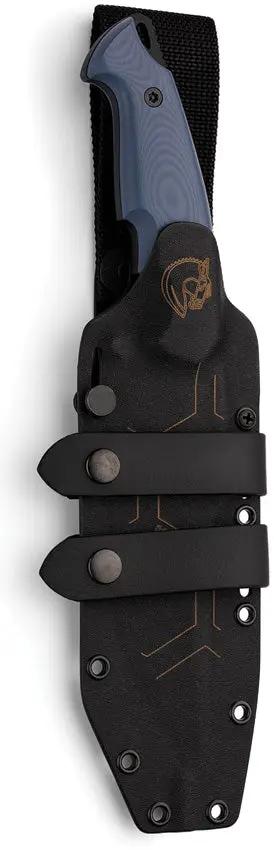 Hydra Knives Legio IX Fixed Blade - Blue G10 Handle Sleipner Steel Clip Point Blade by Hydra Knives