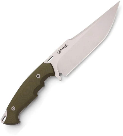 Hydra Knives Legio IX Fixed Blade Green - Sleipner Steel Clip Point Full Tang G10 Handle Scout Carry System by Hydra Knives