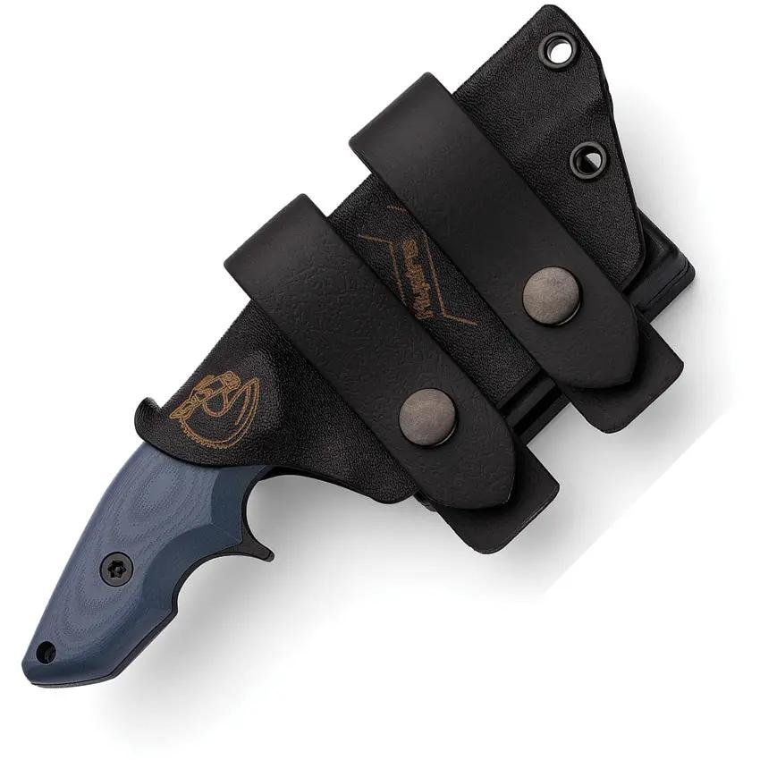 Hydra Knives Alano Fixed Blade - Sleipner Tool Steel 4 Inch Clip Point With Blue G10 Handle by Hydra Knives