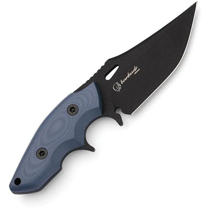 Hydra Knives Alano Fixed Blade - Sleipner Tool Steel 4 Inch Clip Point With Blue G10 Handle by Hydra Knives