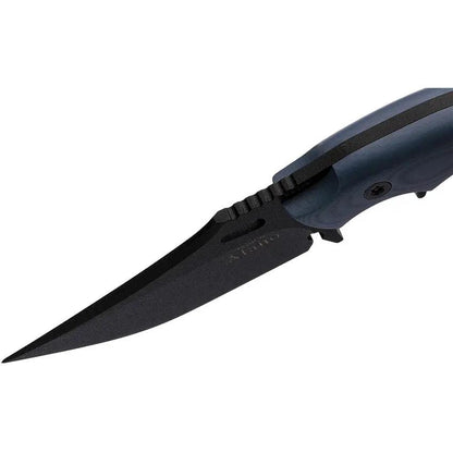 Hydra Knives Alano Fixed Blade - Sleipner Tool Steel 4 Inch Clip Point With Blue G10 Handle by Hydra Knives