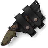 Hydra Knives Alano Fixed Blade - Green G10 Handle, Full Tang, Sleipner Tool Steel Clip Point by Hydra Knives
