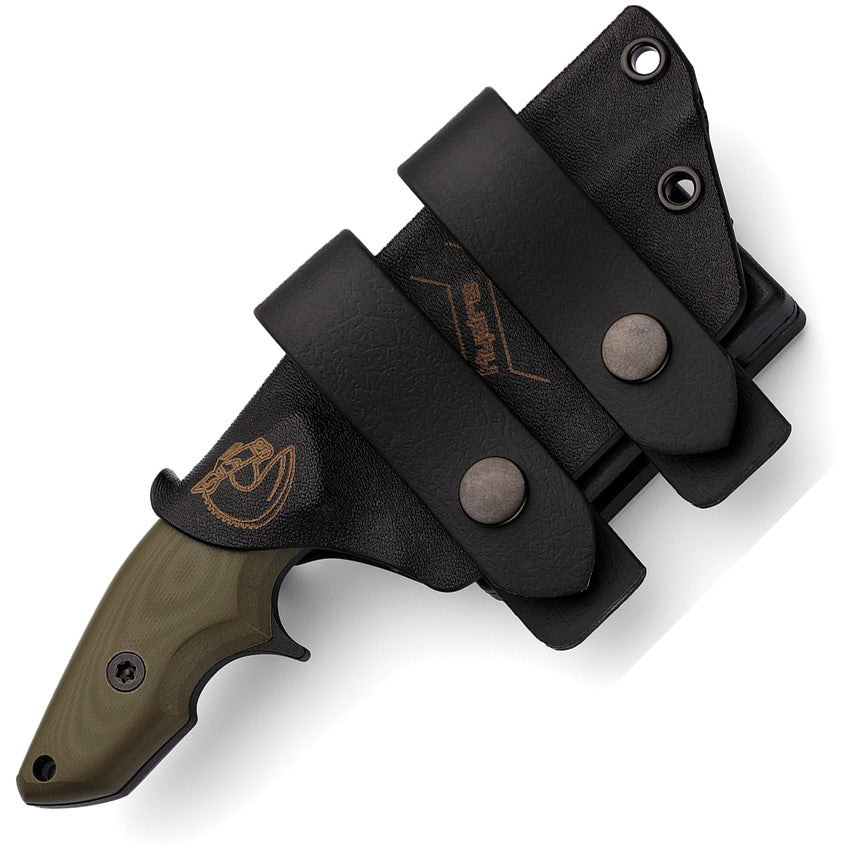 Hydra Knives Alano Fixed Blade - Green G10 Handle, Full Tang, Sleipner Tool Steel Clip Point by Hydra Knives