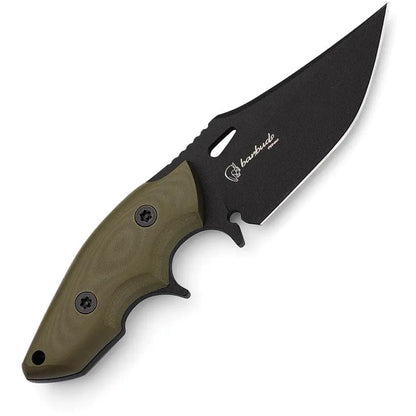 Hydra Knives Alano Fixed Blade - Green G10 Handle, Full Tang, Sleipner Tool Steel Clip Point by Hydra Knives