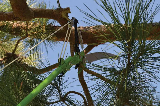 HME Extendable Pole Saw - Extends From 30 Inches To 6 Feet With Built-In Shear And All Metal Cutter Head by HME