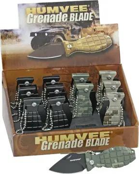 Humvee 12 Pack Mini Grenade Knives HMVDBGRENADE by Humvee