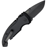 Hogue Auto A01 Premium Automatic Knife For EDC Enthusiasts Microswitch Button CPM154 Drop Point Cerakote 24126 by Hogue