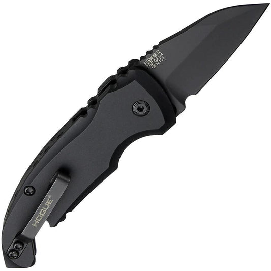 Hogue Auto A01 Automatic Opening Knife For EDC 4 Inch Closed 2 Inch Wharncliffe Blade CPM 154 Cerakote Black by Hogue