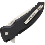 Hogue X1 Micro Button Lock Knife 4 Inch Closed Premium CPM 154 Drop Point Aluminum Handle For EDC by Hogue